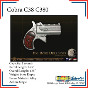 Cobra C38 C380 | Big Bore Derringer