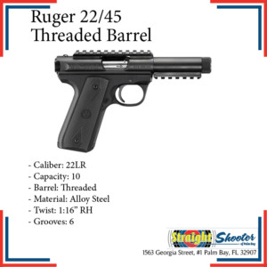 Straight Shooter - Handgun - Ruger 22/45 Threaded Barrel